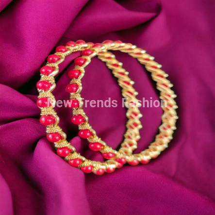 16 PAVALAM BANGLES SET OF 2