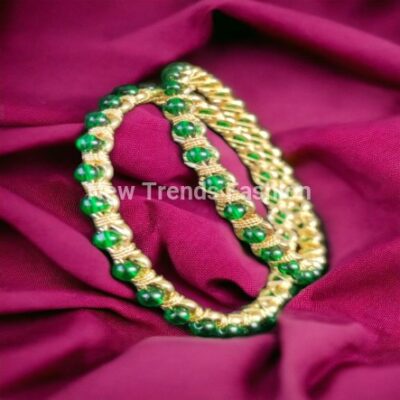 17 MARAGATHAM BANGLES SET OF 2