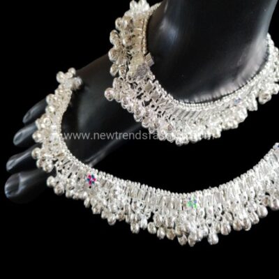 15 SILVER POLISHED ANKLET