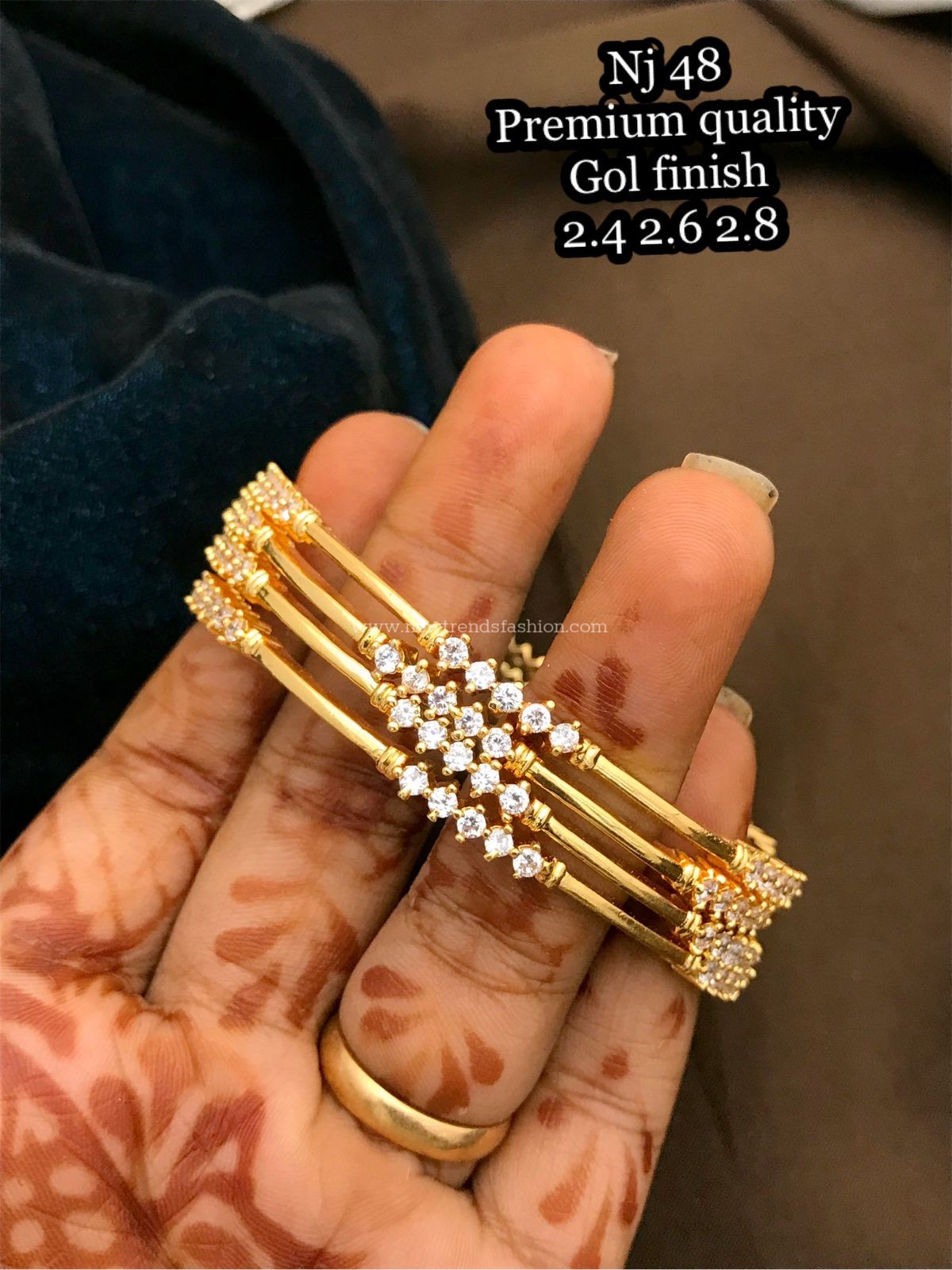 27 Premium quality gold finish bangles