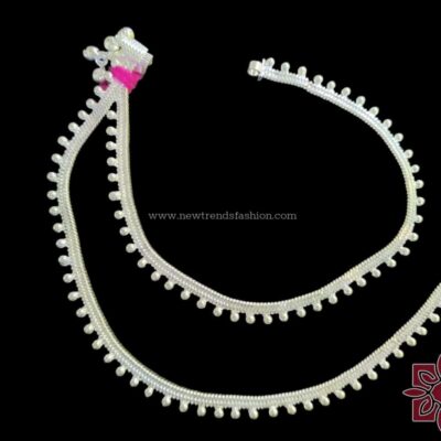 36 Silver polished anklet (golusu)