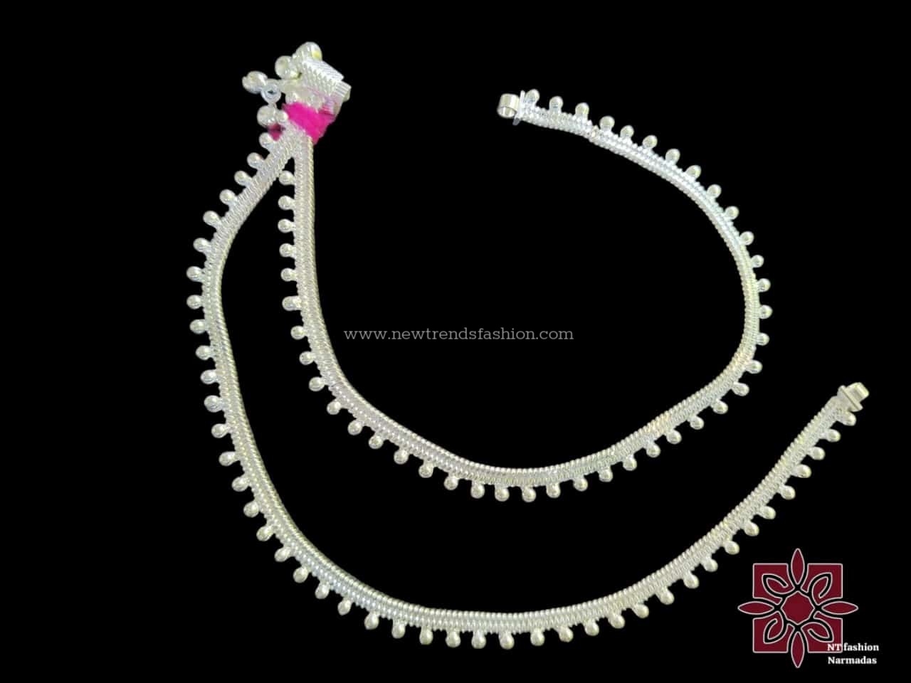 36 Silver polished anklet (golusu)