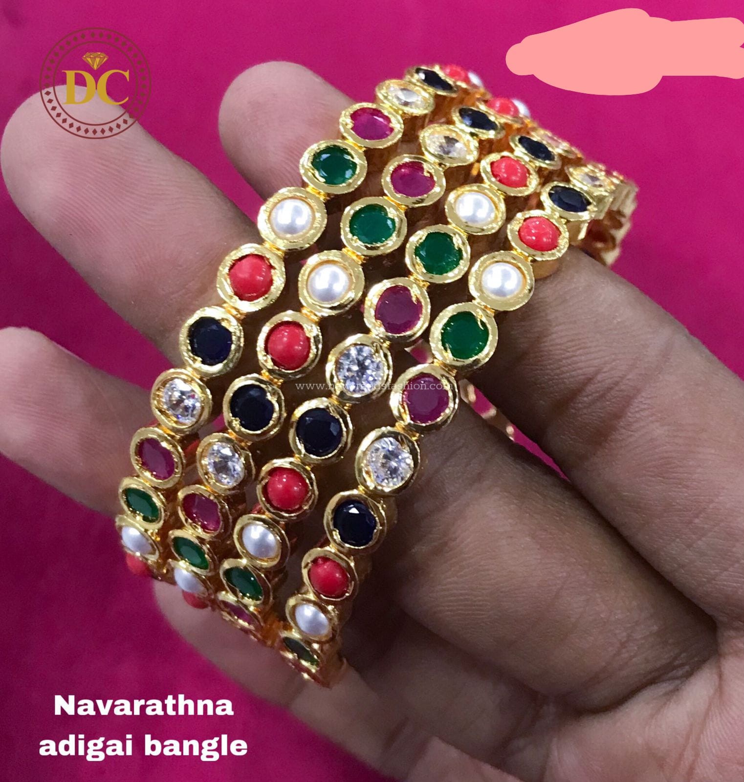 56 Impon navaratna bangles set of 4