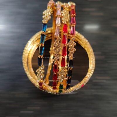 101 Stone bangles set of 4