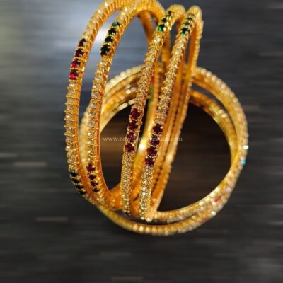 102 Stone bangles set of 4