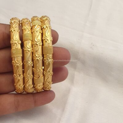 111 Gold forming bangles set of 4