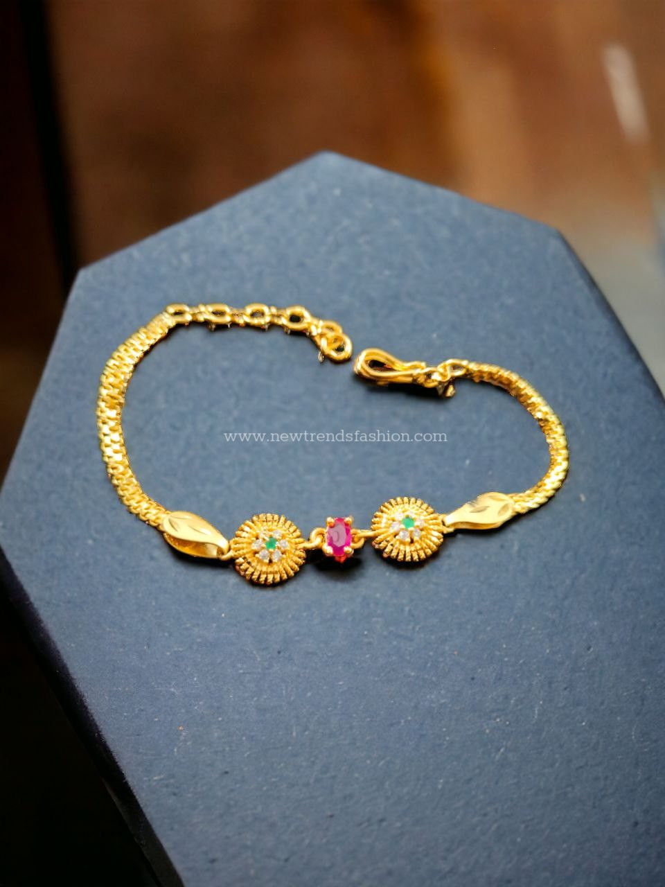 One gram gold forming bracelet