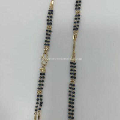 80 Black beads chain