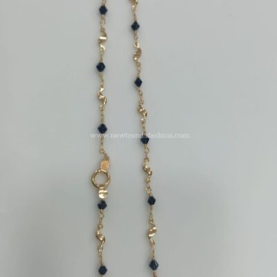 81 Black beads chain