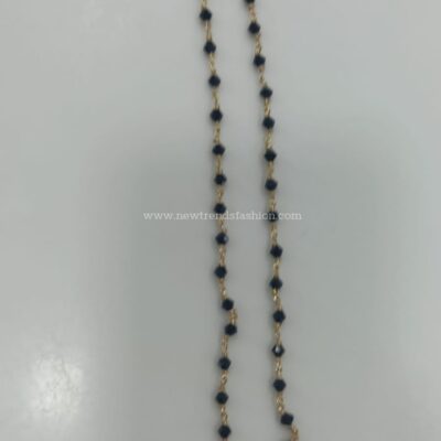 82 Black beads chain