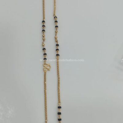 83 Black beads chain