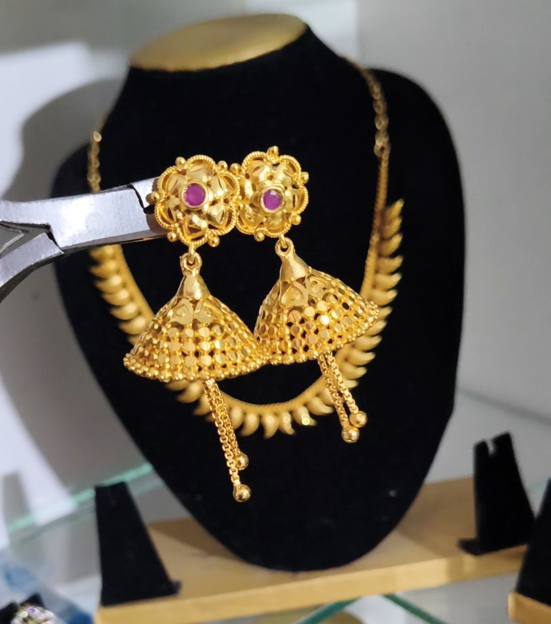 1. Honey comb earrings